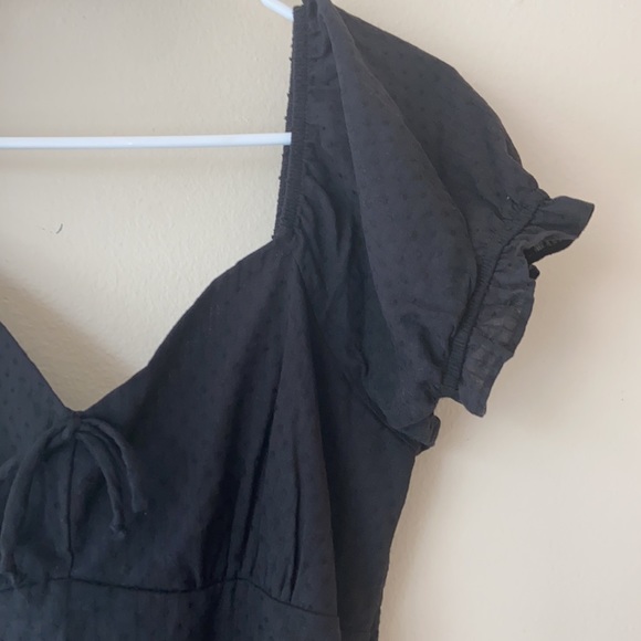 Keyhole Black Mini Dress - Picture 4 of 10